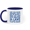 Funny Son-In-Law Mug Gift - Two-Tone Mug - White / Blue - Ceramic