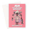 Super Mum Mother's Day Card - Superhero Multitasker - A5 Portrait - 1 Card