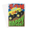 Monster Truck Birthday Card - Son Age 4 - A5 Portrait - 1 Card