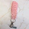 Crocheted wristlets with key chain