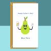 Funny Father's Day Card - For Dad - Personalised inside - Ideal cute card for Fathers Day - Large - Blank inside