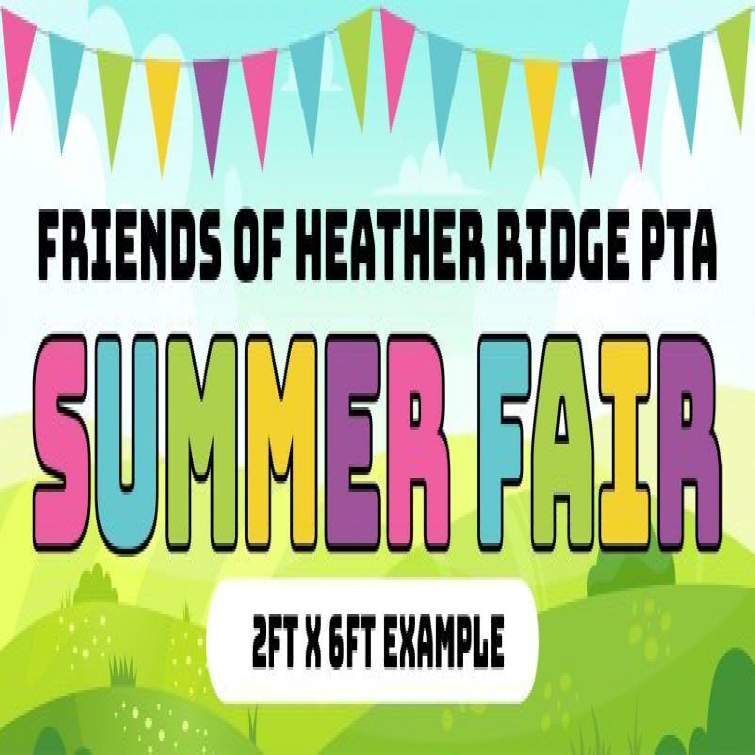 Summer Fair Banners - 2' x 4'