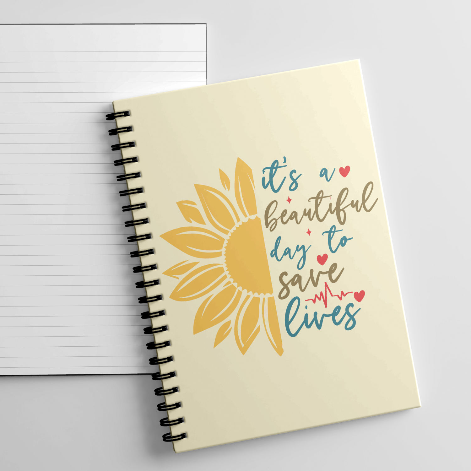 Medical A5 Notebook - It's A Beautiful Day To Save Lives - Single Note Book