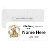 #hello my name is... Name Badge - Pumpkin Patch Bear Wreath