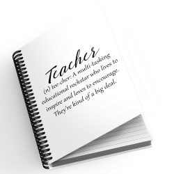 A5 Notebook - Teacher Definition