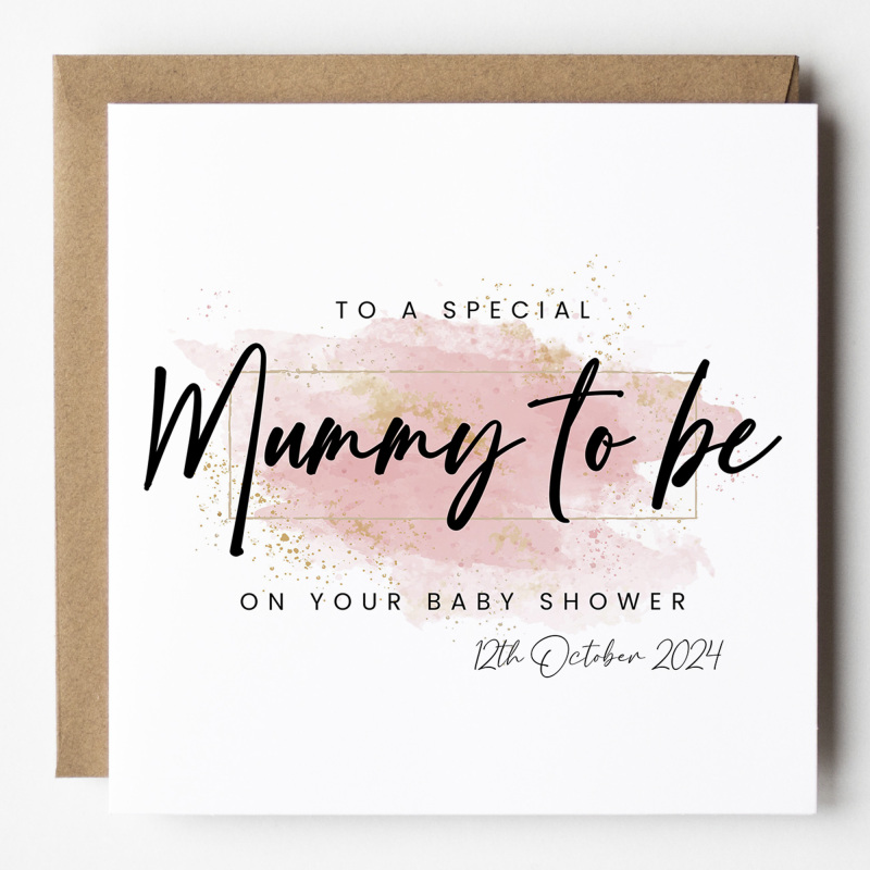 Baby Shower Card | Mummy to be card, Happy baby shower, New Mum card, Mum to be, Mummy to be, New baby card, Personalised Baby Shower Card