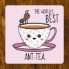 Tea Coaster For An Auntie - White