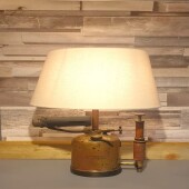 Rustic Blowtorch Lamp | Vintage Lamp | Unique Lamp | Industrial Home Décor |Rustic Metal Lamp |Steampunk Eco-Friendly Lamp |  Home Decor