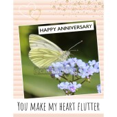 Butterfly Card Anniversary Birthday Love Friendship