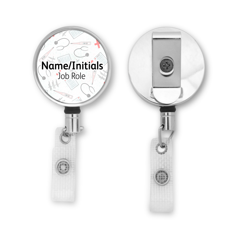 Personalised Metal ID Reel - Nurse Doctor Medical Care