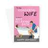 Funny Birthday Card for Wife - Hilarious Bathroom Humour Birthday Card - A5 Portrait - 1 Card