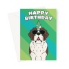 Saint Bernard Dog Birthday Card - A5 Portrait - 1 Card