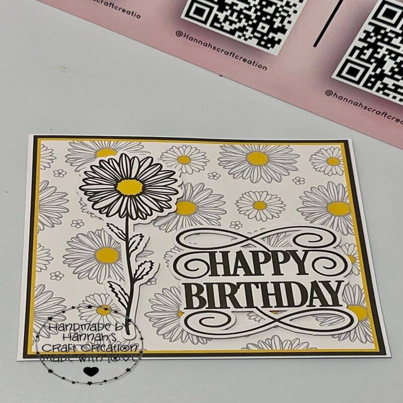 Happy Sunflower Birthday Card just for them