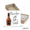 Scotch Coaster, Personalised, Drinks Mat, Personalised Drink Coaster Whisky, Whiskey Fathers Day gift, Christmas Coaster - Single Coaster