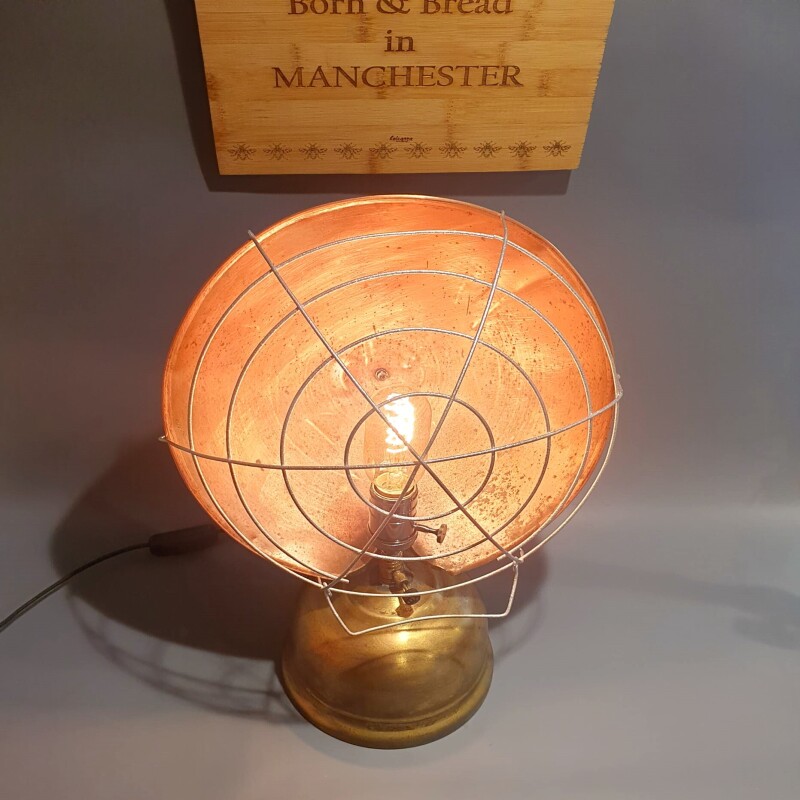 Vintage 1950s Tilly Radiator Lamp - Upcycled - Man Cave - Gifts For Him/ Her - lighting