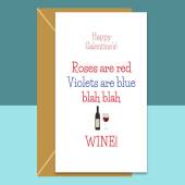 Funny Galentine's Card - Can be Personalised - Ideal Card for your Single Friends who love Wine - This Galentines Day