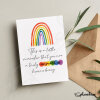 You Are A Truly Marvellous Human Being Card - Friendship Gift, Thank You Gift, Positivity, Rainbow, Positive Cards, Rainbow Cards, Support