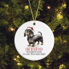 Ceramic Dog/Puppy Breed Dachshund Pun Christmas Tree Decoration