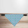 Valentine's Day Blue Hearts Dog/Puppy Bandana - Small - 12x17cm (Strap: 25mm - 40mm)