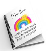Personalised A5 Notebook - Thank You For Being Such An Important Part of My Story
