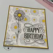 Happy Sunflower Birthday Card just for them