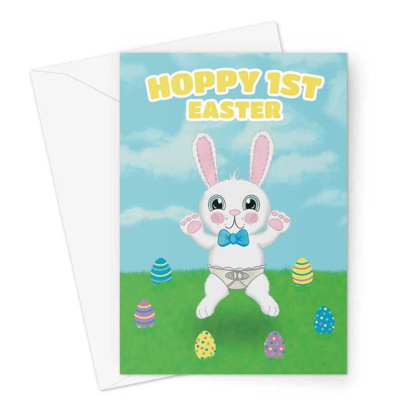 Boys First Easter Card - A5 Portrait - 1 Card