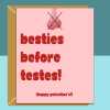 Galentine's Card for Friend, Bestie, Sister, or anyone else this Valentine's Day - Funny Personalised Galentine Card - Blank inside - Small