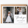 Thank You Wedding Cards | Personalised Photo Wedding Thank You Cards Personalised Thank You Card From Bride and Groom | Wedding Photo Card - A6 - 4.1" x 5.8"