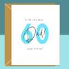 Dad 60th Birthday Card - Personalised - Custom - For Dad turning 60 years old - Blank inside - Small