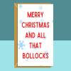 Funny Christmas Cards Pack of 5 - Rude, Adult, Cheeky Bundle of Xmas Cards ideal for friends and family this Christmas - For Him or For Her