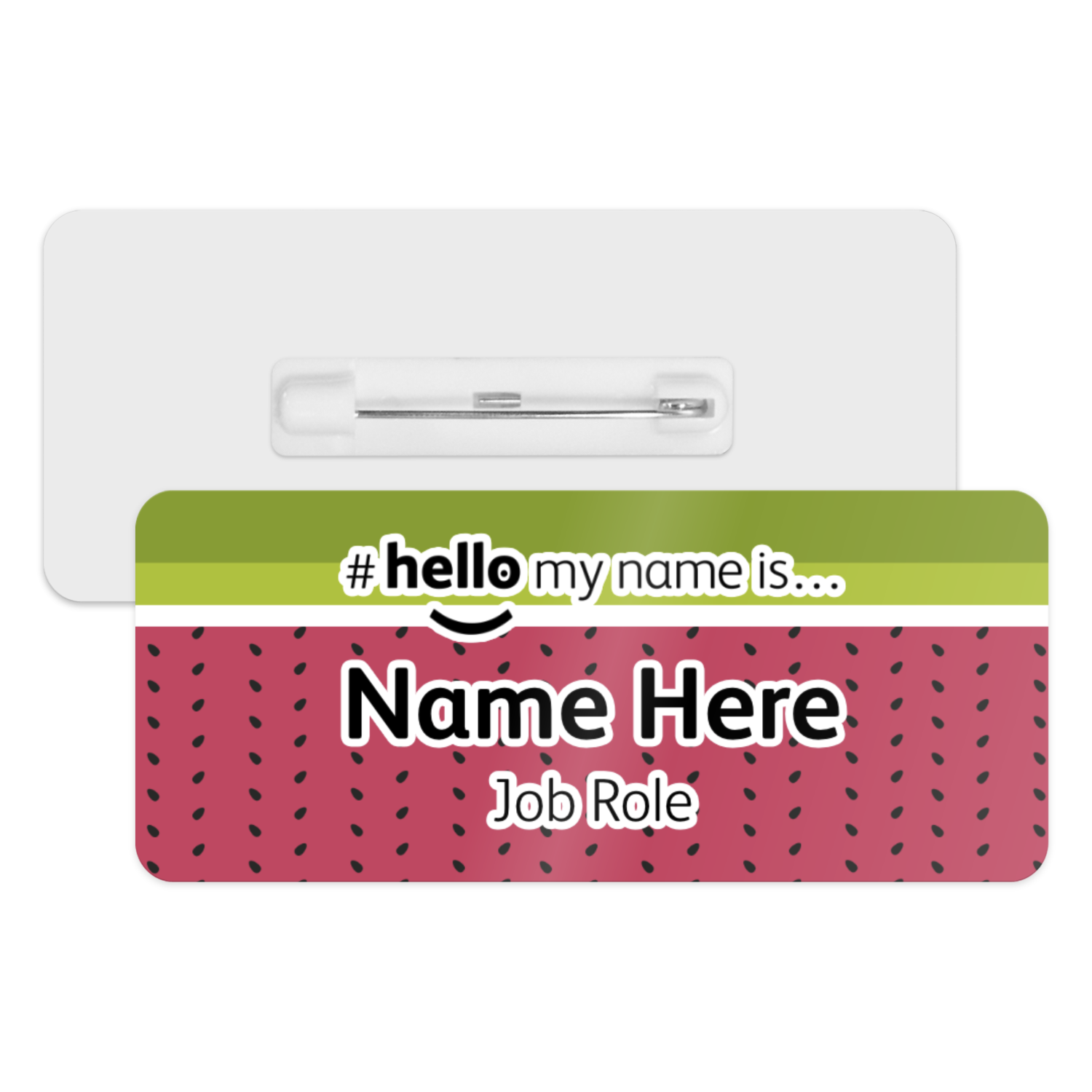 #hello my name is... Name Badge - Watermelon Slice