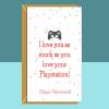 Funny Valentine's Card - Can be personalised - For Him or For Her - For Gamer Boyfriend or Girlfriend, Husband or Wife - Blank inside