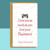 Funny Valentine's Card - Can be personalised - For Him or For Her - For Gamer Boyfriend or Girlfriend, Husband or Wife