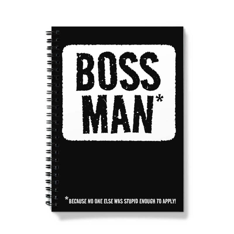 Boss Man Notebook - Funny Gift For Manager - A5 - Lined