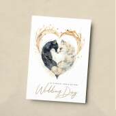 Personalised Wedding Card For Couple Wedding Card For Son and Daughter-In-Law Wedding Card For Daughter and Son-In-Law Fox Love Heart