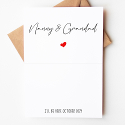 Just a little note to Save the Date Baby Announcement Card - A6 - 4.1" x 5.8"