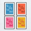 Scottish, Scots, Scotland dialect, sayings print - A5 - Glossy - Blue