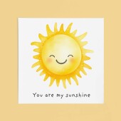 Anniversary Card Or Birthday Card For Boyfriend or Girlfriend You Are My Sunshine Cute Card For Wife Love Card For Husband