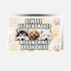 'Beware of the Humans' Personalised Breed Aluminium Sheet House Sign - A5