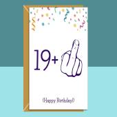 Funny 20th Birthday Card - Cheeky Card for him or for her - Swearing, funniest card for someone turning 20 years old.