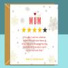 Funny Mum Christmas Card - Personalised - For Mother this Xmas - Cheeky Card - Advent - For Her - Customised - Blank inside - Large