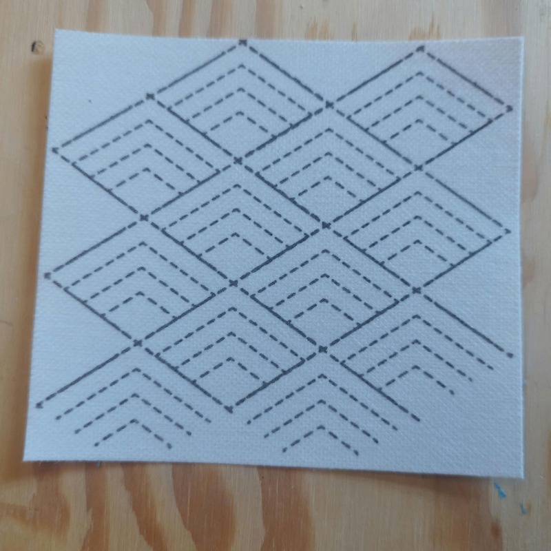 Sashiko | Visible Mending | Washable Transfers | Removable Mending Transfers