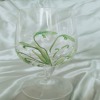 Hand Painted Snowdrop Port or Small Wine Glasses