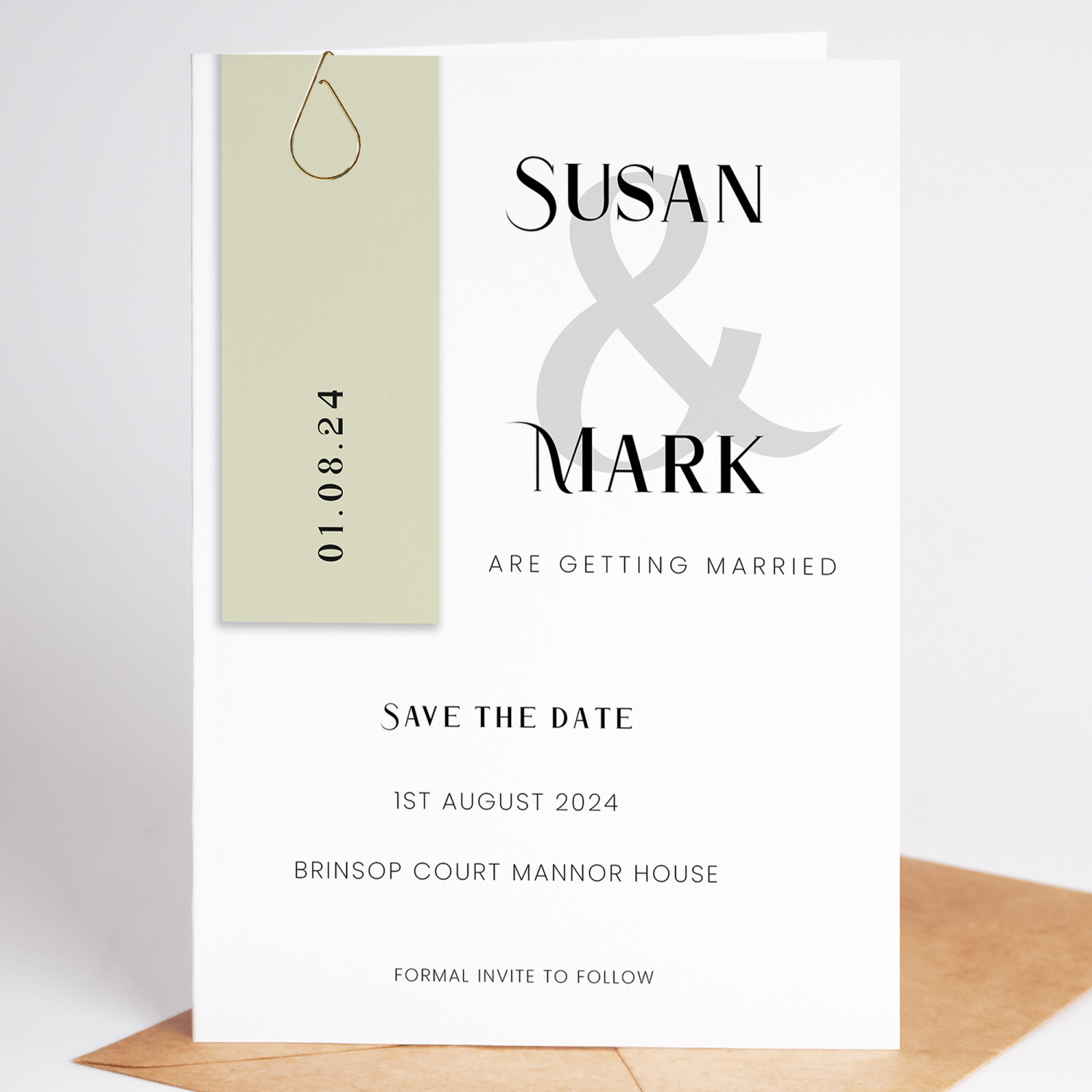Modern Save The Date Cards, Save The Date Announcement Cards - A6 - 4.1" x 5.8"