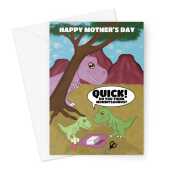 Funny Mummy Dinosaur Mother's Day Card