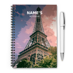 Eiffel Tower - Paris - A5 Notebook - Single Note Book