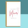 Mother's Day Card Personalised inside for your Mum - Perfect Greetings Card this Mothers Day - Blank inside - Regular