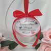 8 cm Beautiful Photo Bauble,Pet Bauble, Pet Christmas Ornament,Pet remembrance - Baby pink