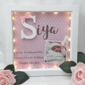 Personalised new baby box frame,baby initial frame, new baby gift,1 DAY DISPATCH