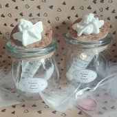 Lucky Pennies or White Feathers From Heaven Keepsake Jar in Loving Memory Gifts